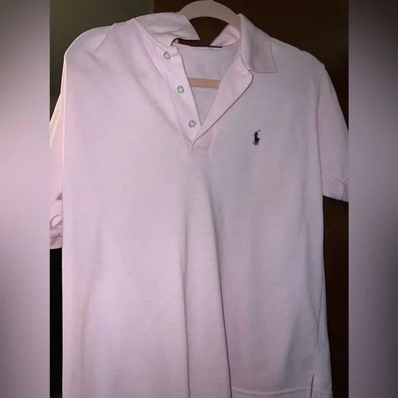 Men’s Pink Ralph Lauren Polo Short Sleeve - Picture 1 of 3
